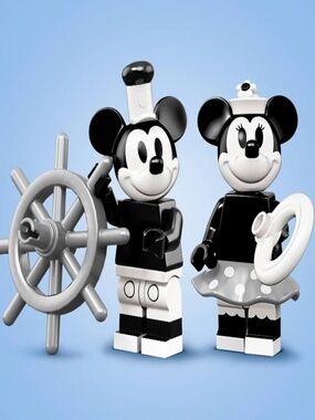 LEGO DISNEY Vintage Mickey & Minnie Mouse (dis2-1 and dis2-2) LIKE NEW!